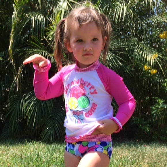 UPF protection Rash Guard Swim Set