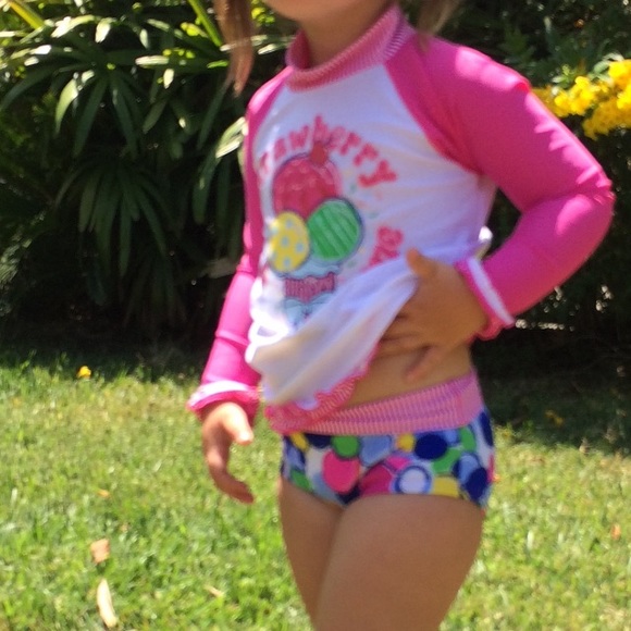 UPF protection Rash Guard Swim Set - Picture 2 of 4