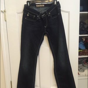 Big star sweet boot ultra low rise jeans