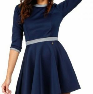 STEAL! Navy Blue 'Skater' dress