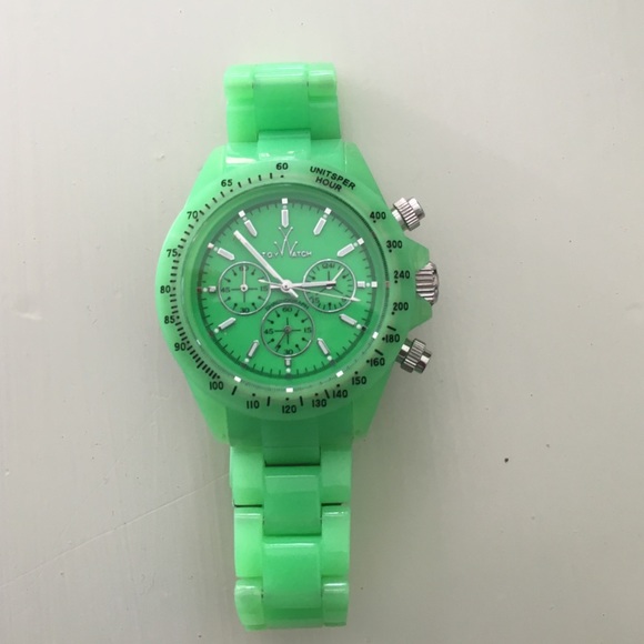 Neon green toy watch