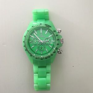 Neon green toy watch