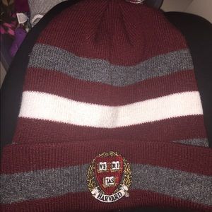 Harvard Pom Pom Hat
