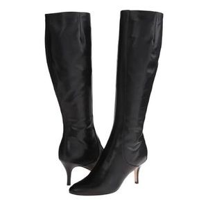 Cole Haan Black Leather Knee High Boots