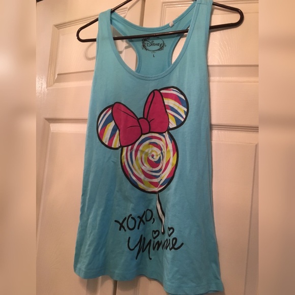Minnie Mouse Teal tank