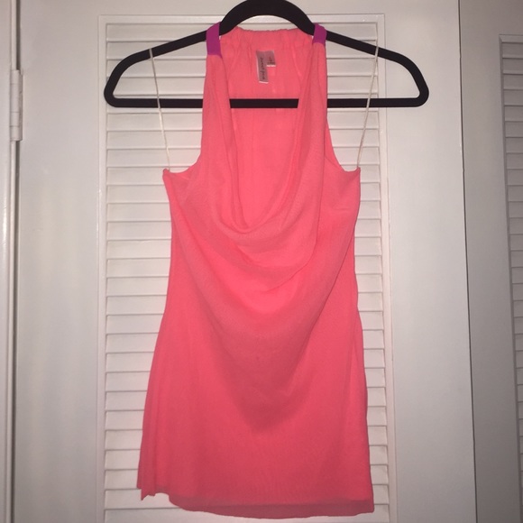 Sweet Pea by Stacy Frati Hot Pink Tank Top Size L