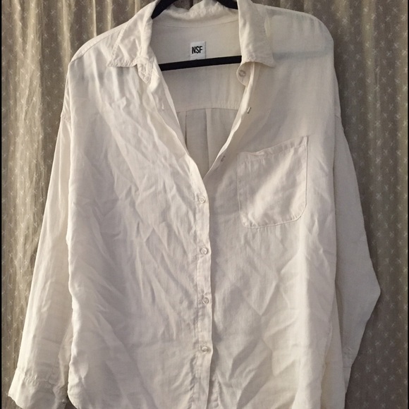 Perfect condition oversized white button down
