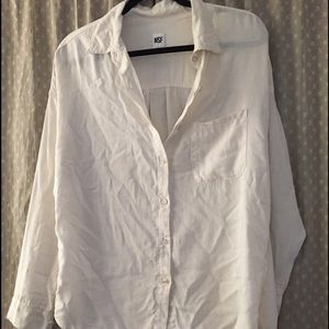 Perfect condition oversized white button down