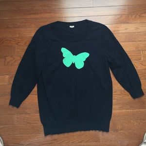 Butterfly jcrew sweater