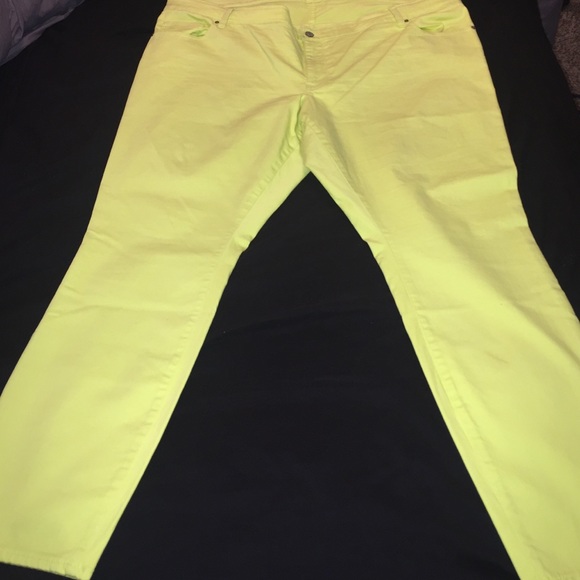 Neon Green Rock Star Pants