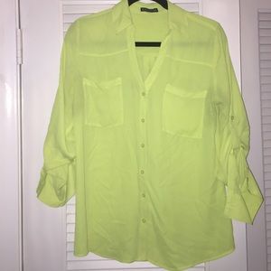 Express Portofino Lime Green Top