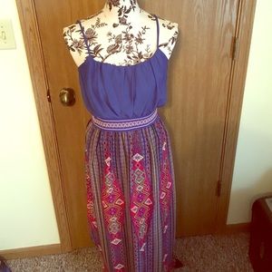 Pink Rose Southwestern Dress