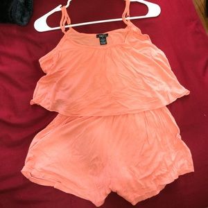 Peach colored romper