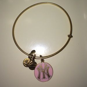 Gold and Pink NY Yankees Alex and Ani Bracelet.