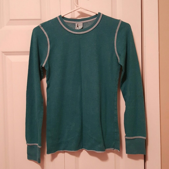 URBAN OUTFITTERS turquoise long sleeve shirt M