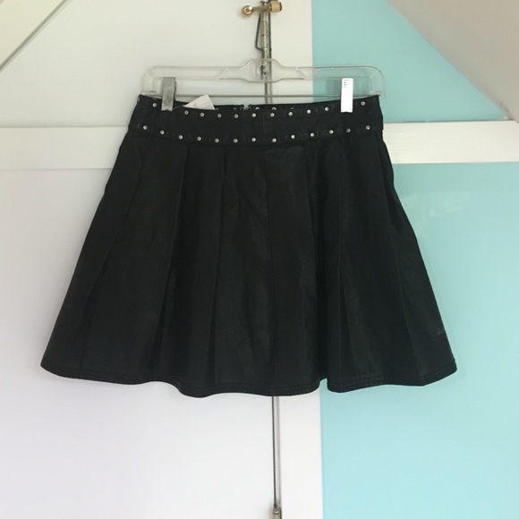 Leather skater skirt from Urban Outfitters