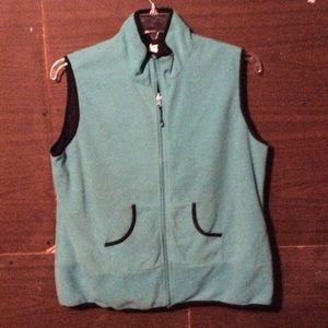 Blue and black vest