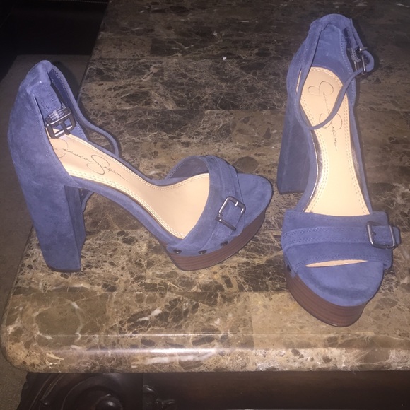 New Jessica Simpson blue summer heels
