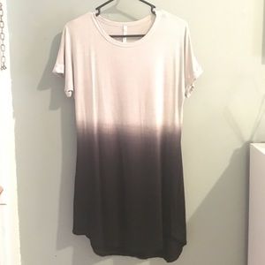 Ombré shift dress