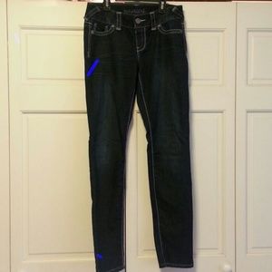 Maurice's dark wash jeggings.