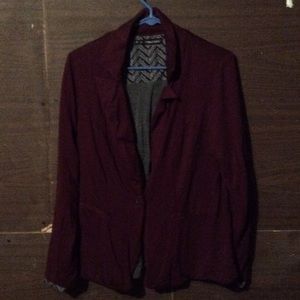Maroon blazer