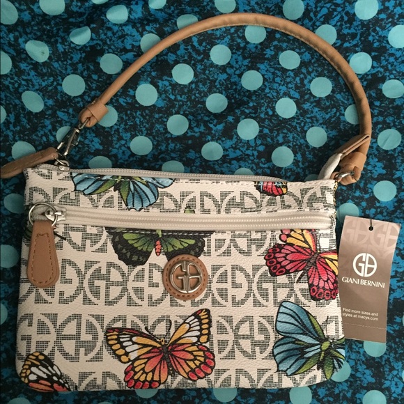 Giani Bernini Butterfly Wristlet, 8"x5.5"X1" - NWT - Picture 1 of 4