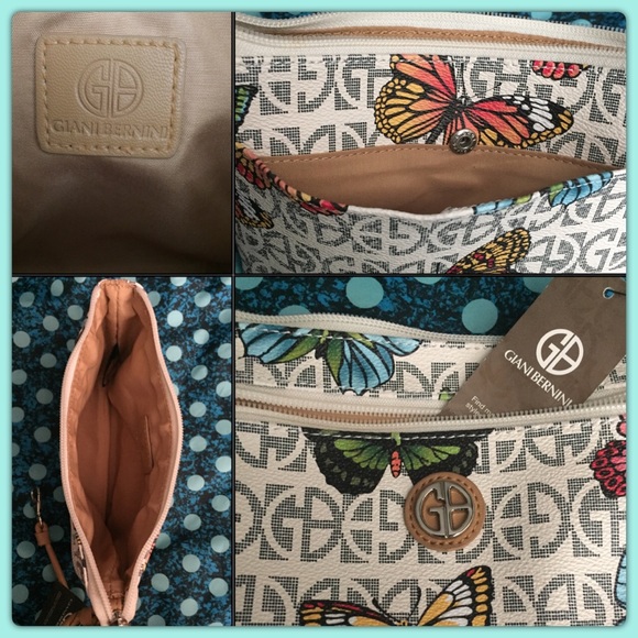 Giani Bernini Butterfly Wristlet, 8"x5.5"X1" - NWT - Picture 3 of 4