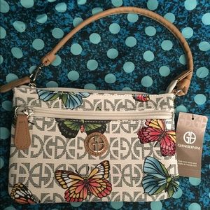 Giani Bernini Butterfly Wristlet, 8"x5.5"X1" - NWT