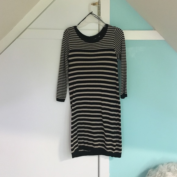 Striped H&M sweater dress