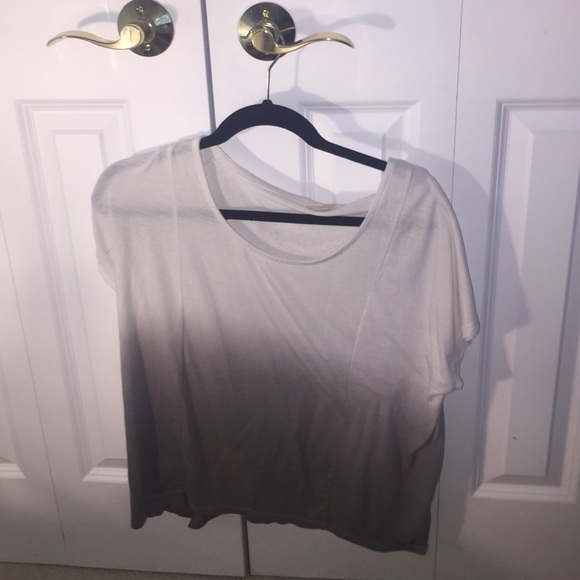 White and gray ombre shirt