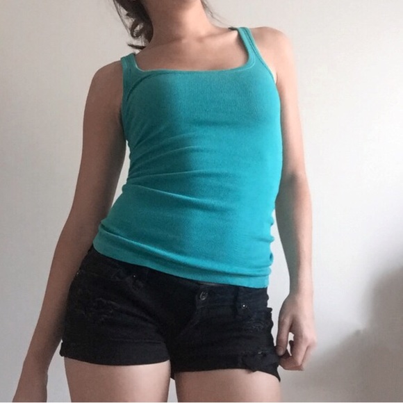 Route 66 Tops - Route 66 Teal Tank Top Route 66 Tops - Route 66 Teal Tank Top