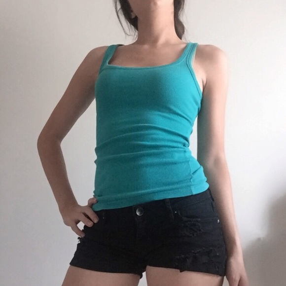 Route 66 Tops - Route 66 Teal Tank Top Route 66 Tops - Route 66 Teal Tank Top