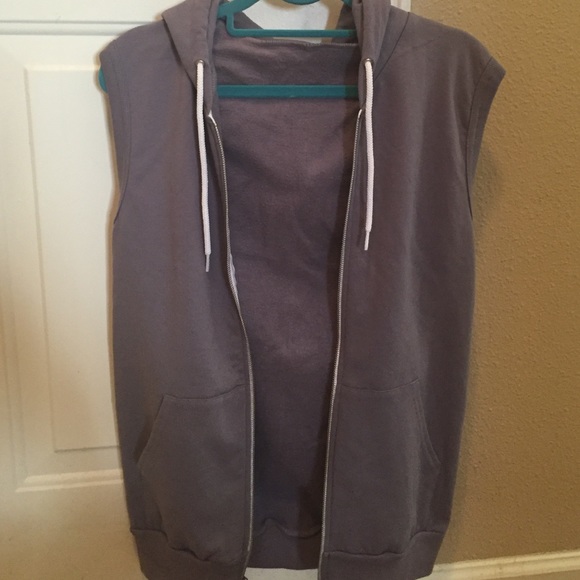 American Apparel Unisex Sleeveless Hoodie (New)