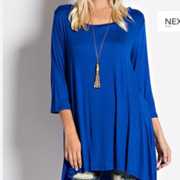 Royal Blue Tunic - Picture 2 of 2