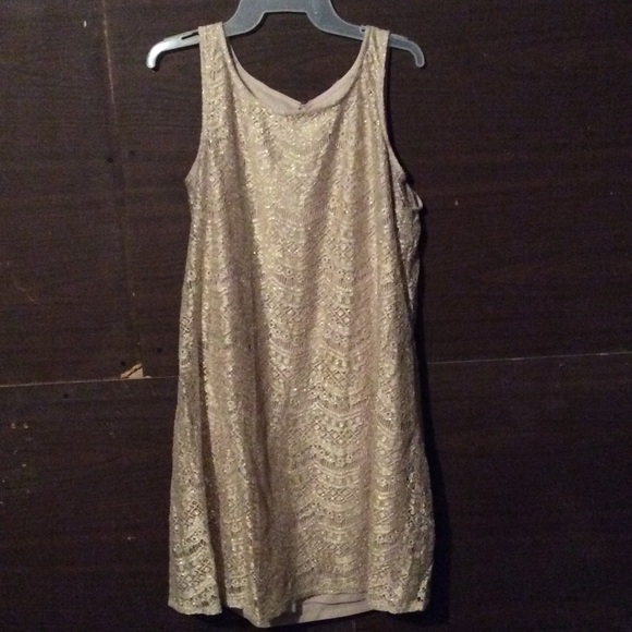 Gold dress