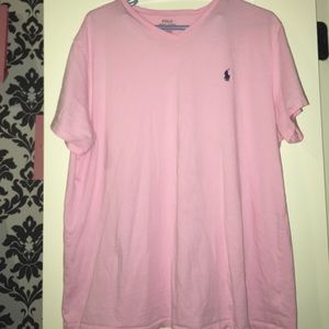 Light pink polo shirt