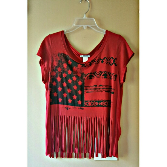 Flag Fringe Top