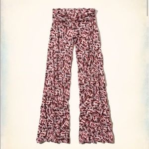 picnic beach knit flare pants