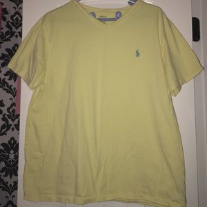 Light yellow polo shirt