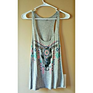 Studded Cow Skull Top