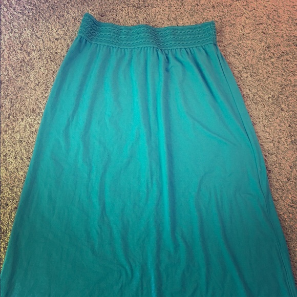 Turquoise maxi skirt - Picture 1 of 1