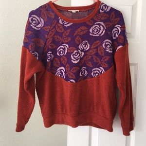 Urban Outfitters floral knit sweater