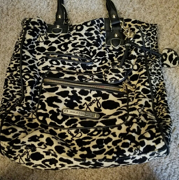Animal print tote bag