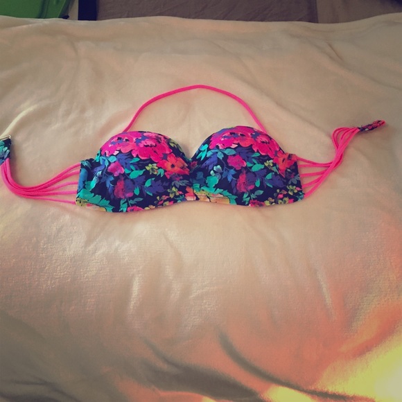 Floral bathing suit top
