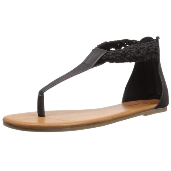 Billabong T-Strap Crochet Sandals