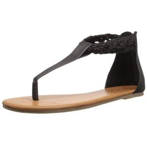 Billabong T-Strap Crochet Sandals