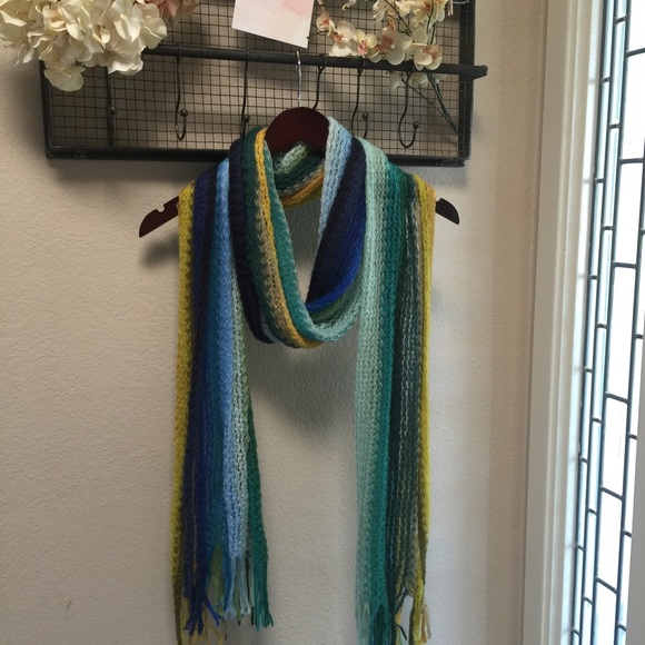 Crocheted multicolor scarf bundle price only