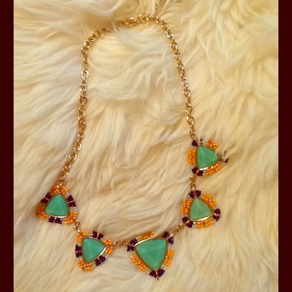 Francesca's Collections Jewelry - Neon beaded triangle necklace