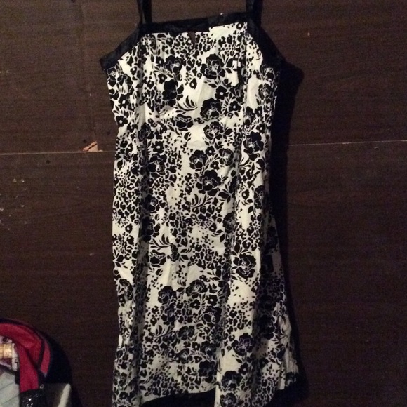 Black and white dress