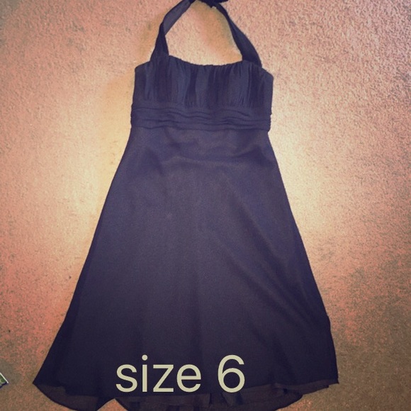 David's bridal dress, Chiffon, halter dress